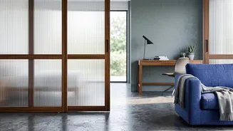 Use sliding partitions for small homes