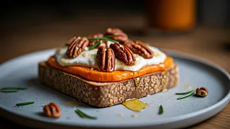 Sunday Brunch Sorted With Open Faced Sweet Potato Sourdough Squares