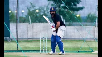 Back in training! Rohit gears up for Windies ODIs