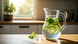 Cucumber Water Makes Hydration Feel Less Boring