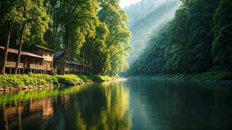 Arunachal Picturesque Riverside Villages Explored Via Solo Female Digital Maps