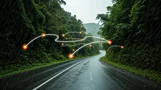Shared Digital Route Planning Maps Save Group Monsoon Road Trips
