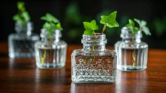 Workspace Design Trends Use Vintage Glass Inkwells For Ivy
