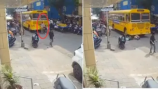 Mumbai School Bus Hits Grandmother, One-Year-Old; Toddler Dies – VIDEO