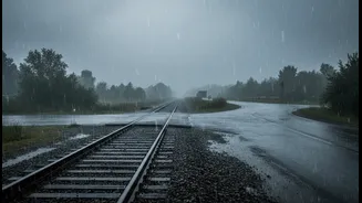 Rain May Affect Train And Road Journeys