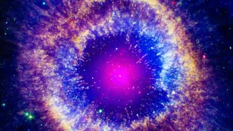 NASA's Webb Reveals NGC 2392 in Striking Infrared Detail Centred on a Hot White Dwarf