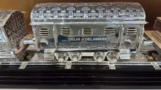 $7,750 silver train, Pashmina shawl...: US discloses Indian gifts