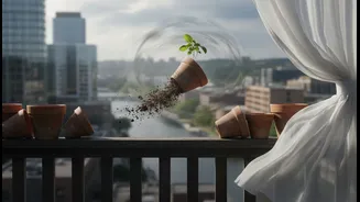 Strong Winds Can Turn Light Pots into Falling Hazards