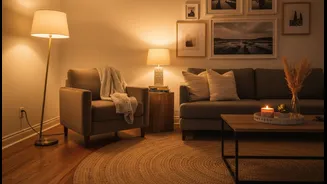 Warm Lamps Can Make An Ordinary Living Room Feel Ready For Company