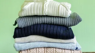 Why Stored Winter Clothing Should Be Folded When Heavy Knits Could Stretch