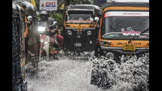 Roads Waterlogged, Traffic Snarls As Heavy Rain Batters Mumbai, Red Alert Issued
