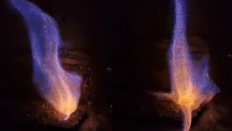 Viral Video Shows Man Burning A Tiny Piece Of ‘Meteor’! Internet Left Mesmerised | WATCH