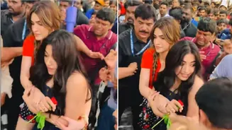 Kriti Sanon wins praise for shielding Rashmika Mandanna from swarming fans at Cocktail 2 event