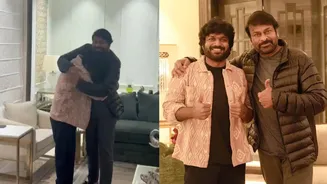 Chiranjeevi Hugs An Emotional Anil Ravipudi After Positive Response For Mana Shankara Vara Prasad Garu