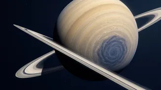Saturn's South Pole Reveals A Giant Decagon In Hubble Images