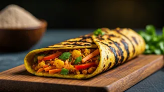 Light & Wholesome Summer Lunch: The Delicious Ragi Masala Chilla Wrap