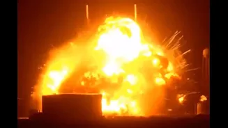 Massive Explosion Rocks Blue Origin New Glenn Rocket During Florida ‘Hotfire Test’ | Watch