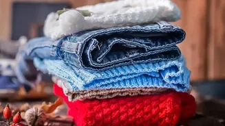 Wash winter clothes before storing them