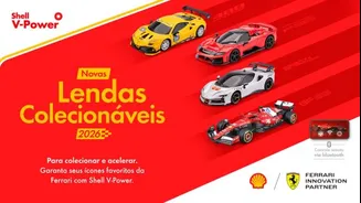 Shell volta com campanha de miniaturas da Ferrari em seus postos