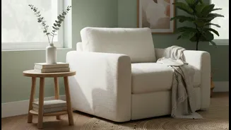 Sage Green Gives Ivory Upholstery a Fresh, Organic Counterpoint