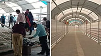 'First Day, First Hawkers': Mumbai's Newly Opened Bandra East Skywalk Encroached A Day After Inauguration, Netizens Slam Authorities