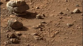 NASA's Perseverance snaps image of apparent 3-rock stack on Mars
