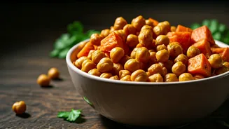 Hearty Sweet Potato & Roasted Chickpea Bowl: A Flavorful Plant-Based Delight