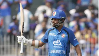 Afghanistan's Hashmatullah Shahidi hammers his maiden ODI hundred