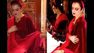 How Rekha Turned Christmas Style Into A Lesson In Indian Opulence