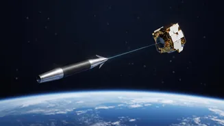 Harpoons to clean up space debris