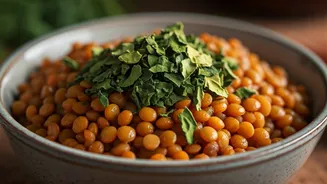 Add Moringa Leaf Flakes To Hot Lunch Lentils For Iron