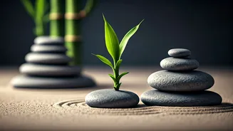Bring Peace Home With an Indoor Pebble Bamboo Zen Garden