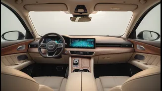 Premium Materials And Digital Displays Keep The Cabin Conventionally Range Rover
