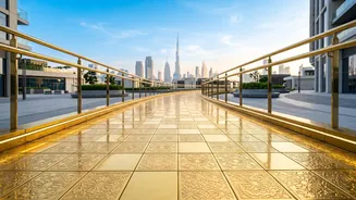 Dubai to unveil world's first gold walkway