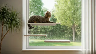Multi Level Window Perches Give Indoor Cats Safe Outdoor Views