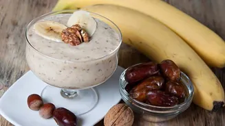 5-minute prep: Banana and date roll-ups