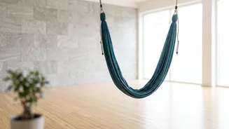 How the Hammock Changes Balance and Attention in Yoga