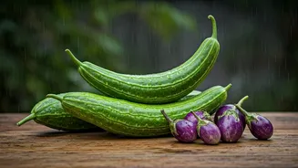 Snake Gourd And Brinjal Are Rainy-Season Favourites