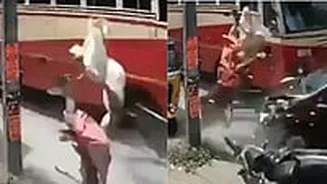 Shocking! Speeding Govt Bus Mows Down Bike In Tamil Nadu, Riders Flung Mid-Air; Viral Video