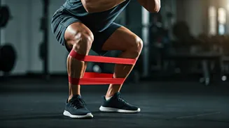 Fix Squat Form Imbalances With Unilateral Band Resisted Workout Moves