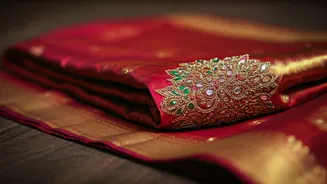 Genelia Deshmukh's Timeless Style: A Raw Mango Saree with Exquisite Embellishments