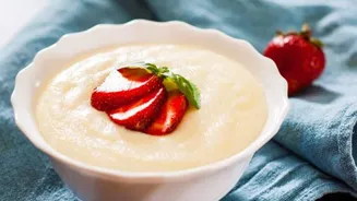 5-minute semolina porridge for busy mornings