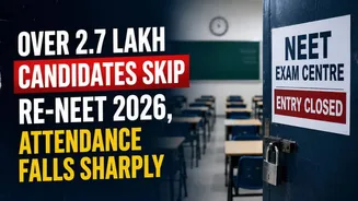 Over 2.7 Lakh Candidates Skip Re-NEET 2026, Attendance Falls Sharply