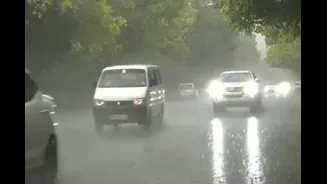 Heavy Rains, Thunderstorms Sweep Delhi-NCR As Citizens Get Respite From Heatwave | Video