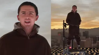 Timothee Chalamet Promotes Christmas Film Marty Supreme From Great Height As FIRST Person Atop Las Vegas Sphere