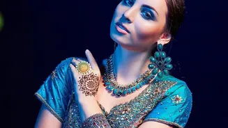 Match makeup to your saree or lehenga