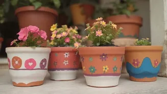 How to decorate your terracotta pots