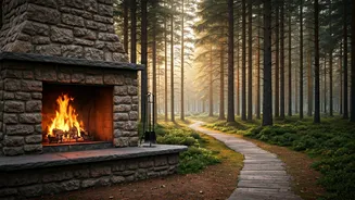 Fireplaces And Forest Trails Are The Anti-Hotel Plan