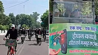 Uttar Pradesh: 70 Judges Cycle To Court To Spread Awareness On Fuel Conservation And Environmental Protection