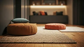 Space Conscious Indian Renters Design Cute Cozy Floor Seating Corners